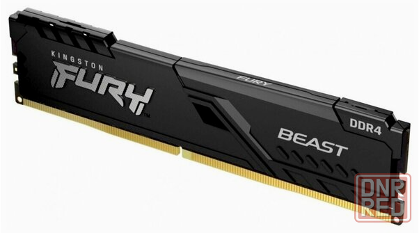 Модуль памяти Kingston Fury Beast Black Ddr4 Dimm 3200mhz Pc25600 Cl16 - 16gb Kf432c16bb/16 (арт-142 Донецк - изображение 1