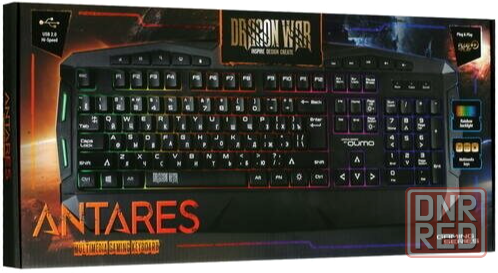 Клавиатура Qumo Antares K60, игровая, проводная, мембранная, 114 клавиш, Usb, подсв, чёрная (арт-293 Донецк - изображение 3