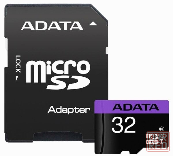 Карта памяти Adata Microsdhc 32gb (Ausdh32guicl10-Ra1) (арт-4894) Донецк - изображение 1