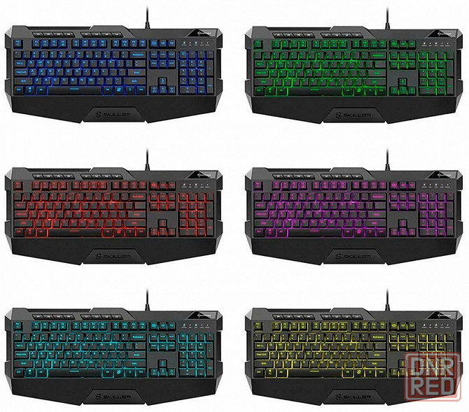 Клавиатура Sharkoon Skiller Sgk4 (резиновые колпачки, Rgb) черный (арт-8321) Донецк - изображение 2