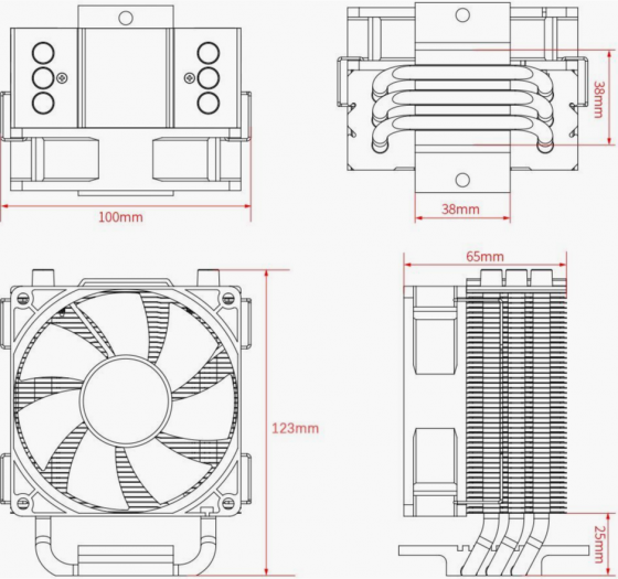Устройство охлаждения(кулер) Id-Cooling Se-903-Xt Basic, 92мм, Ret (арт-2437) Донецк