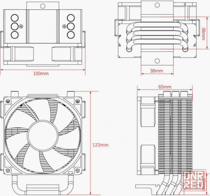 Устройство охлаждения(кулер) Id-Cooling Se-903-Xt Basic, 92мм, Ret (арт-2437) Донецк - изображение 4