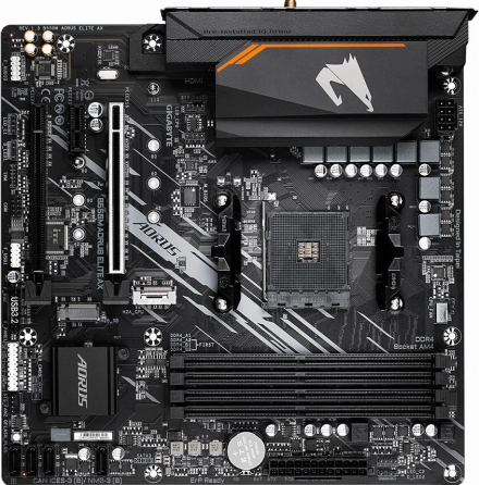 Материнская плата Gigabyte B550m Aorus Elite Ax Soc-Am4 Amd B550 4xddr4 Matx Ac`97 8ch(7.1) Gblan Ra Донецк