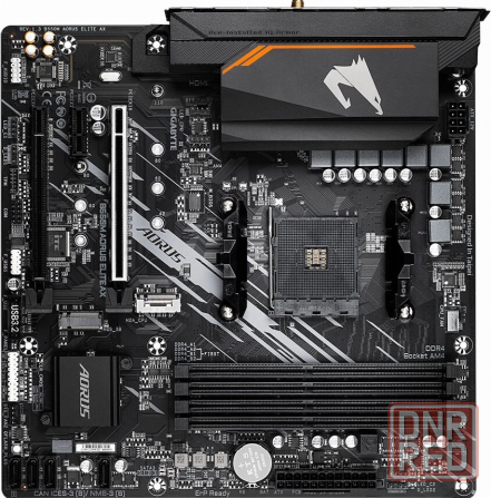 Материнская плата Gigabyte B550m Aorus Elite Ax Soc-Am4 Amd B550 4xddr4 Matx Ac`97 8ch(7.1) Gblan Ra Донецк - изображение 1