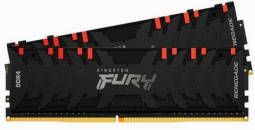 Оперативная память 16gb Kingston Fury Renegade Rgb Ddr4 3600mhz (Kf436c16rbak2/16) (2x8gb Kit) (арт- Донецк
