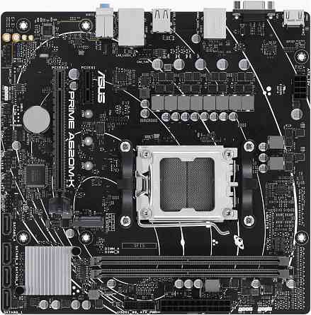 Материнская плата Asus Prime A620m-K, Am5, A620, 2*Ddr5, 4*Sata, 1*M.2, 4*Usb 3.2, 2*Usb 2.0, 2*Pcix Донецк