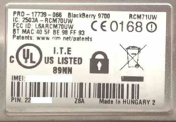 BlackBerry Bold 9700 -- Обмен на 60шт. нерабочей-ненужной оперативной памяти озу, HDD, видеокарт -- Донецк