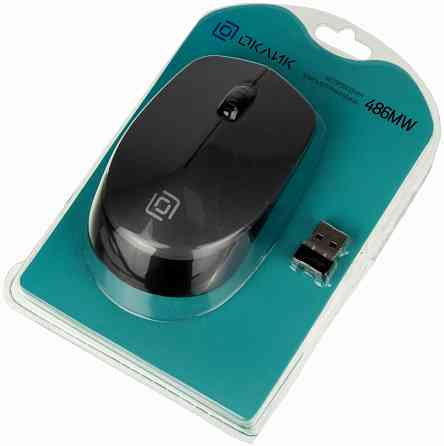 Мышь Oklick 486mw Usb серый/черный (арт-8807) Донецк