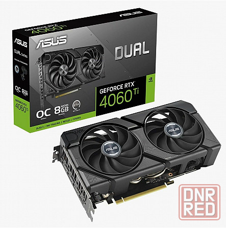 Видеокарта Asus Nvidia Geforce Rtx 4060 Ti 8gb Dual-Rtx4060ti-O8g-Evo/Rtx4060ti, Hdmi, Dp*3,8g, D6 ( Донецк - изображение 1