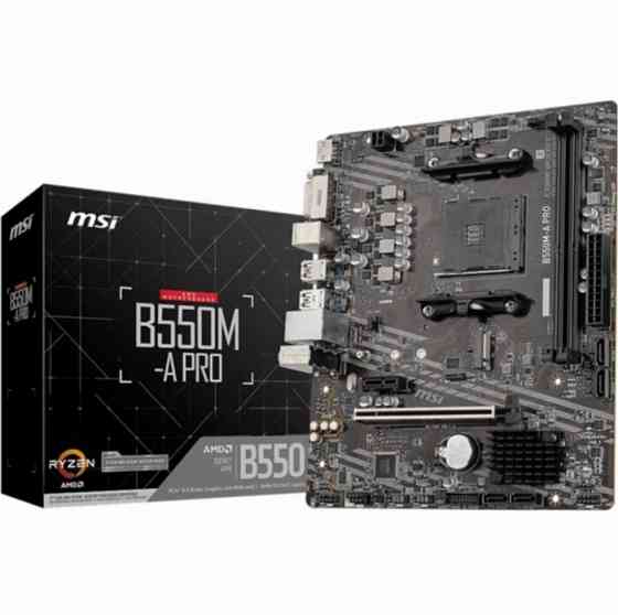 Материнская плата Msi B550m-A Pro, Microatx, поддержка Sli, с 2 разъемами M.2 (арт-3216) Донецк