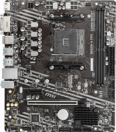 Материнская плата Msi B550m-A Pro, Microatx, поддержка Sli, с 2 разъемами M.2 (арт-3216) Донецк