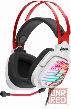 Наушники A4tech "Bloody G560", проводные, для игр, микрофон, подсветка, 2 м, белые (арт-1496) Донецк - изображение 1