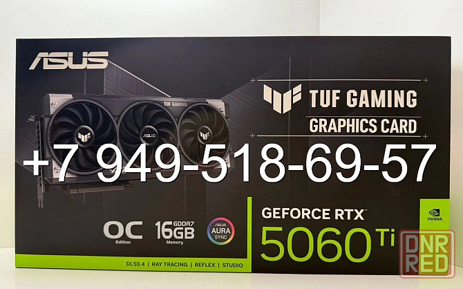 ASUS RTX 5060 Ti Tuf Gaming OC 16GB Донецк - изображение 1