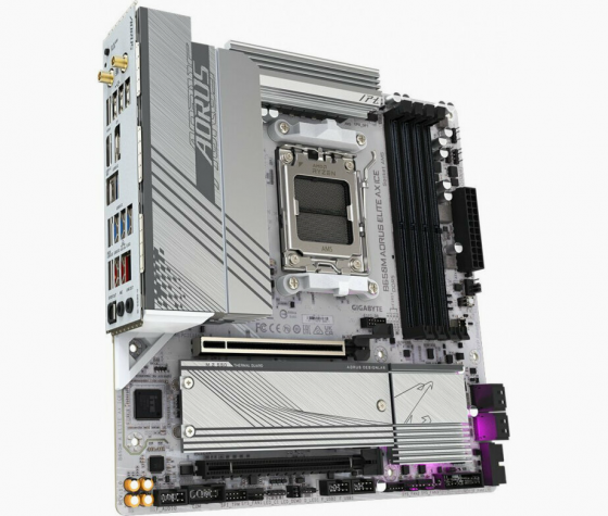 Материнская плата Gigabyte B650m A Elite Ax Ice, Socketam5, Amd B650, Matx (арт-3219) Донецк