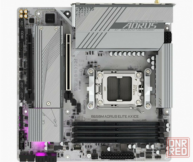 Материнская плата Gigabyte B650m A Elite Ax Ice, Socketam5, Amd B650, Matx (арт-3219) Донецк - изображение 1
