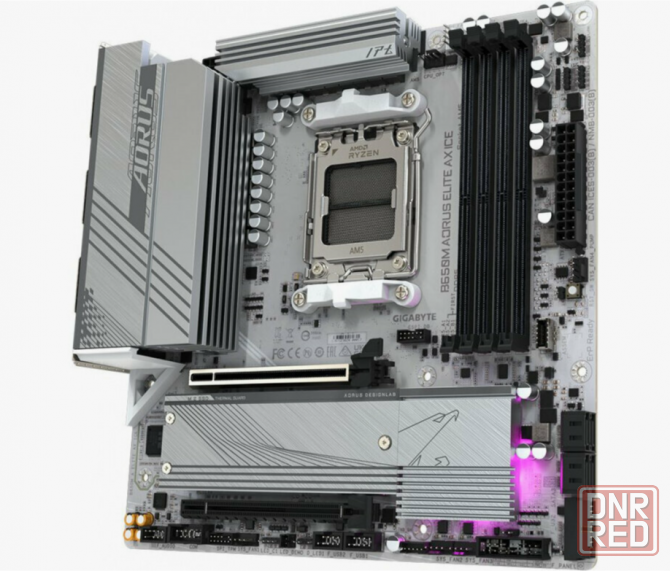 Материнская плата Gigabyte B650m A Elite Ax Ice, Socketam5, Amd B650, Matx (арт-3219) Донецк - изображение 3