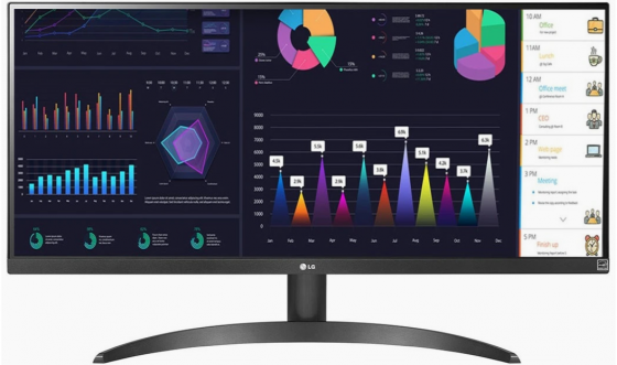 Игровой монитор 29" Lg Ultrawide 29wq500-B, 2560x1080, Ips, 100гц, 1хHdmi, 1хDp, черный [29wq500-B. Донецк