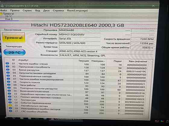 Жесткий диск Hitachi 2Tb DT01ACA200 Донецк