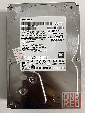 Жесткий диск Hitachi 2Tb DT01ACA200 Донецк - изображение 1