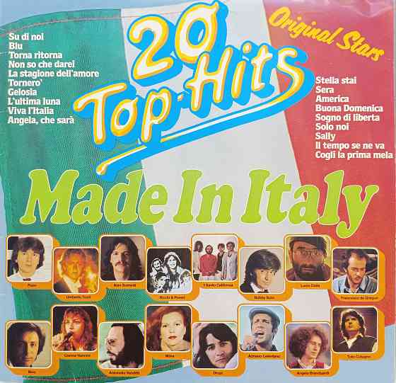 Виниловая пластинка LP "20 Top- Hits"-"Made in Italy" Донецк