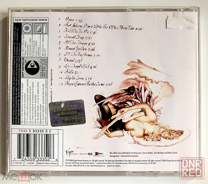 Courtney Love - 2004 "America's Sweetheart", кд / CD, лицензия (Virgin 7243 5 93335 2 6), украина Донецк - изображение 3