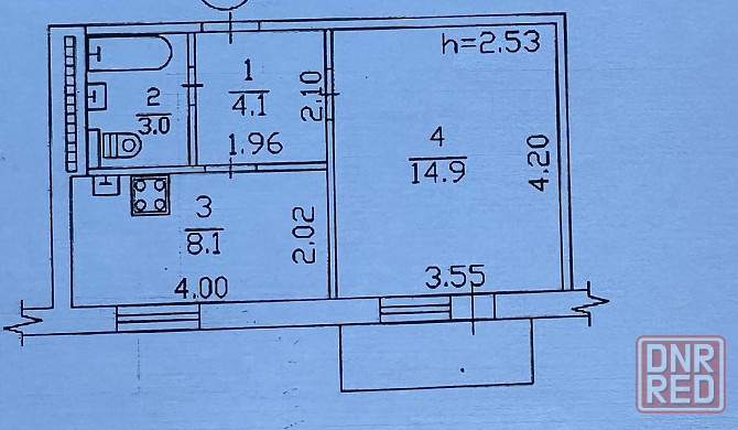 Продам хорошую 1 ком. кв. в Калининском районе, 3/9 Донецк - изображение 7