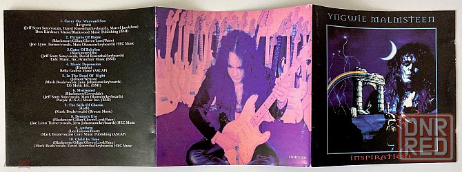 Yngwie Malmsteen - 1996 "Inspiration", кд / CD (Music For Nations, CDMFN 200), Великобритания / UK Донецк - изображение 4