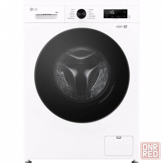 Стиральная машина LG F2Y1VS5W 9кг (белая/черный) Inverter, пар, дозагрузка, Direct Driveзка, Макеевка - изображение 1