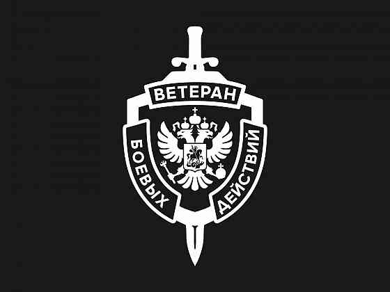 Наклейка Ветеран боевых действий Донецк