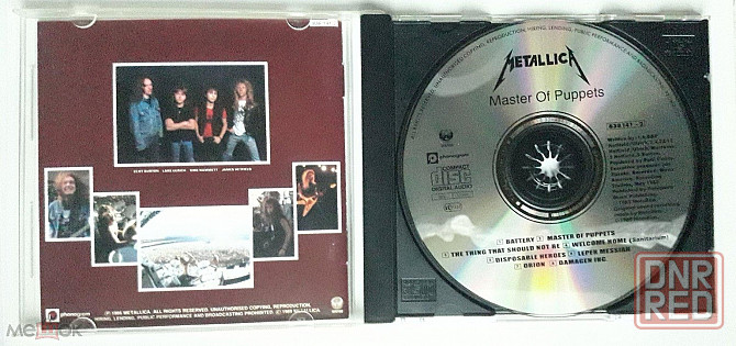 Metallica - 1986 "Master Of Puppets", компакт-диск | CD, неофициальное издание, Россия Донецк - изображение 4