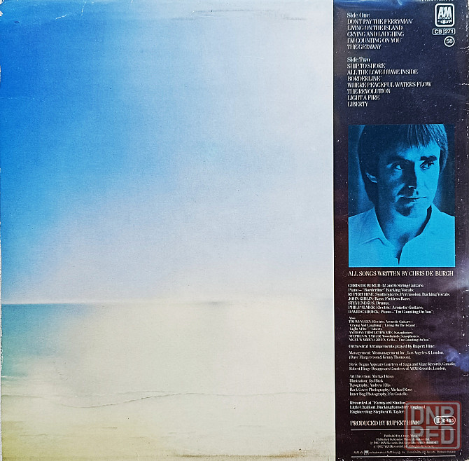 Виниловая пластинка LP "Chris de Burgh" -"The Getaway" Донецк - изображение 2
