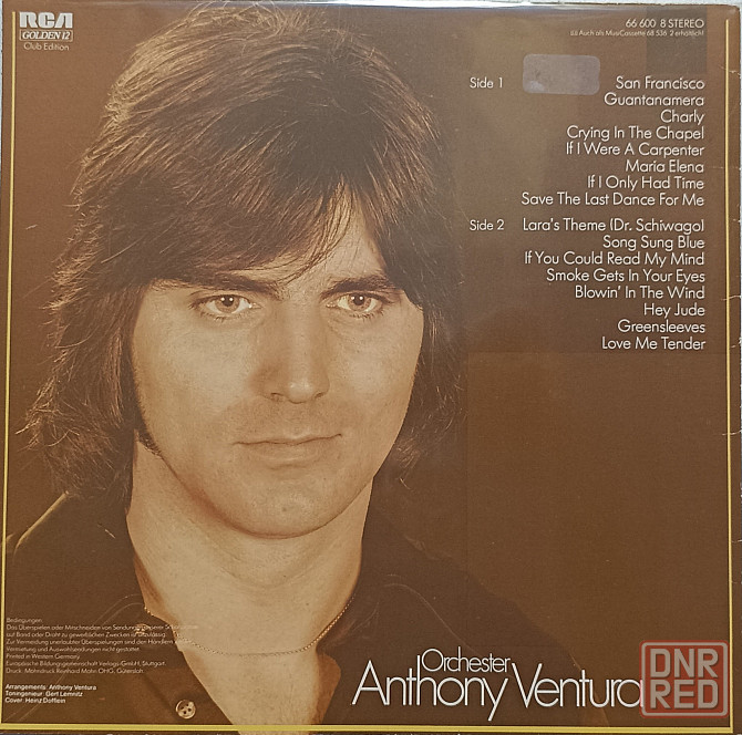 Виниловая пластинка LP "Orchester Anthony Ventura"-"Je Taime" Донецк - изображение 2
