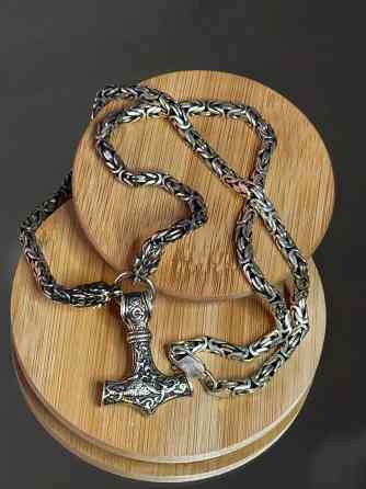 Мужская цепь амулет "Молот Тора" Донецк