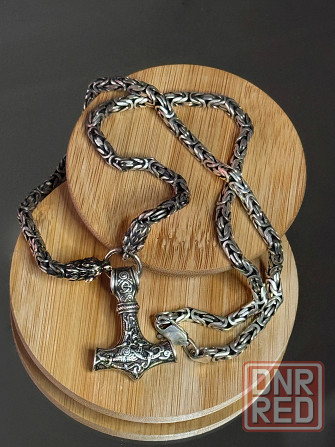 Мужская цепь амулет "Молот Тора" Донецк - изображение 2