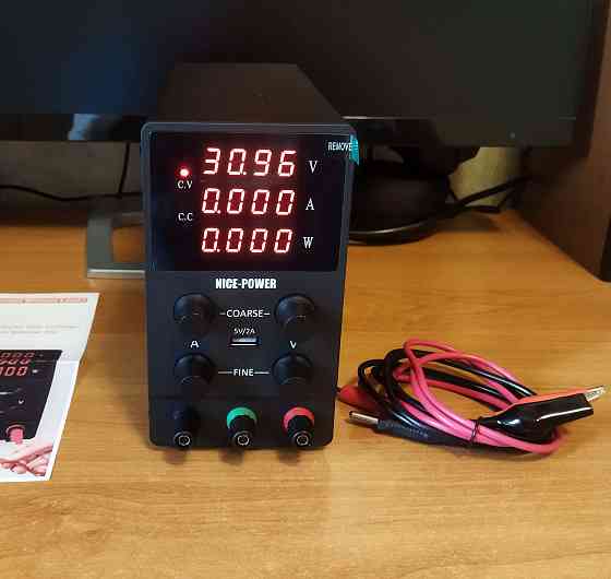 Лабораторный регулируемый источник (блок) питания 0-30В, 0-10А + usb Донецк