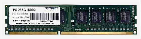 Оперативная память Dimm Ddr3 Patriot Memory Sl 8гб 1600 мгц Cl11 (Psd38g16002) (арт-4708) Макеевка