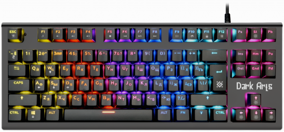 Механическая клавиатура Defender Dark Arts Gk-375 Ru, Rainbow,87 клавиш (арт-3240) Макеевка