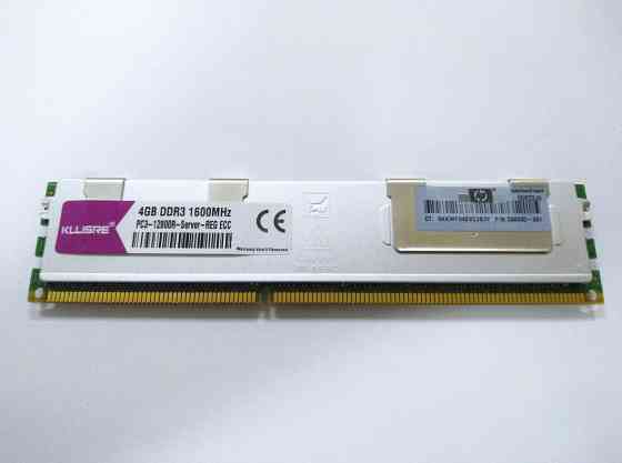 Оперативная память Dimm Ddr3 4 гб Kllisre 1600мгц (Reg Ecc) серверная б/у (арт-9160) Макеевка