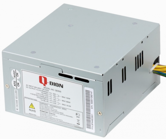 Блок питания Fsp Q-Dion Qd500 80+ 500 вт (Qd500 80+), Oem (арт-1473) Макеевка