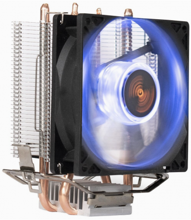 Кулер Exegate Ex286297rus Wizard Exx200-Pwm.Blue (Al+Copper, 2 трубки, Lga775/115*/1200/Am2-Am4/Fm1/ Макеевка