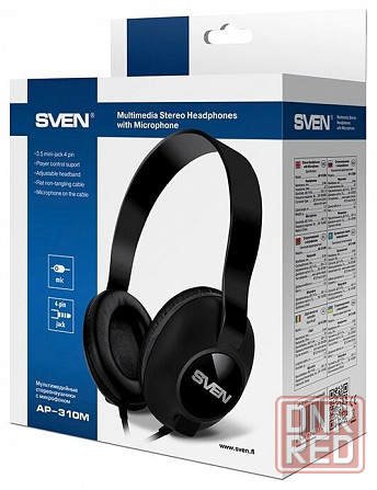 Наушники Sven Ap-310m, Black (арт-1345) Макеевка - изображение 1