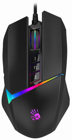 Игровая мышь A4tech Bloody W60 Max черный оптическая (10000dpi) Usb (10but) (арт-4849) Макеевка