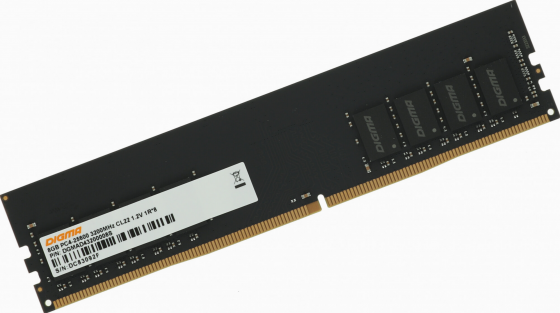 Оперативная память Dimm Ddr4 Digma 8gb 3200mhz Dgmad43200008s Rtl Pc4-25600 Cl22 288-Pin 1.2в (арт-8 Макеевка