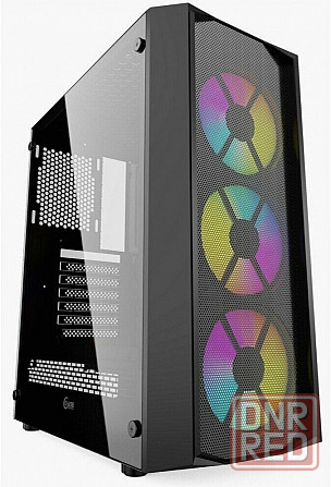 Компьютерный корпус Powercase Rhombus X3 Mesh Led Black (Cmrmx-L3) (арт-9345) Макеевка - изображение 1