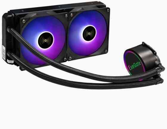 Водяное охлаждение для компьютера Exegate Blackwater-240v2. Pwm. Rgb (Ex293457rus) (арт-5971) Макеевка