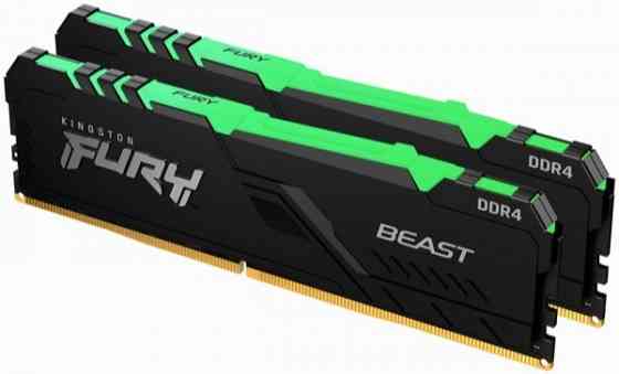 Оперативная память Dimm Ddr4 Kingston Fury Beast Rgb Kf436c17bbak2/16 (арт-6386) Макеевка