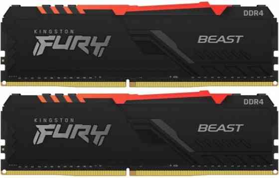 Оперативная память Dimm Ddr4 Kingston Fury Beast Rgb Kf436c17bbak2/16 (арт-6386) Макеевка