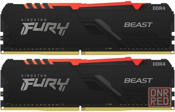 Оперативная память Dimm Ddr4 Kingston Fury Beast Rgb Kf436c17bbak2/16 (арт-6386) Макеевка - изображение 2