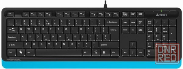 Клавиатура A4tech Fstyler Fk10 Black-Blue Usb черный (арт-6354) Макеевка - изображение 1