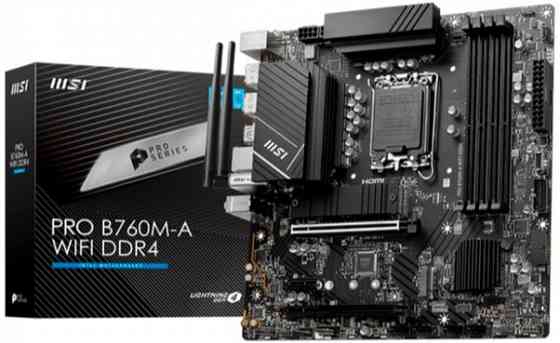Материнская плата Msi Pro B760m-A Wifi Ddr4matx, Ret Lga 1700 (арт-1424) Макеевка